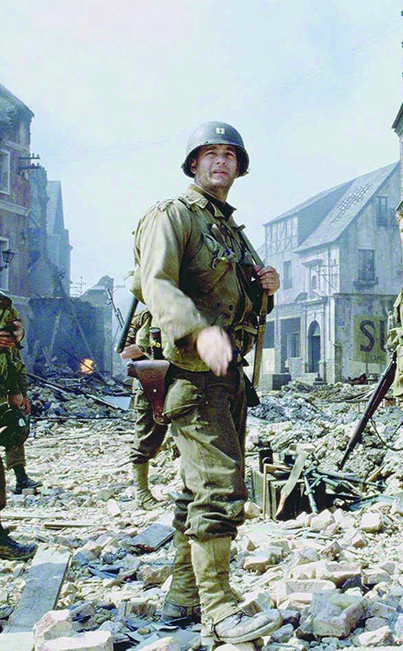 Tom Hanks as seen in "Saving Private Ryan"