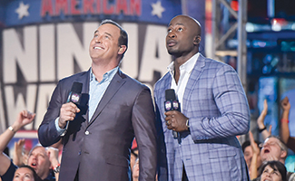 Matt Iseman and Akbar Gbajabiamila co-host "American Ninja Warrior"