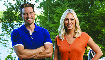 Scott McGillivray and Debra Salmoni in "Scott's Vacation House Rules"