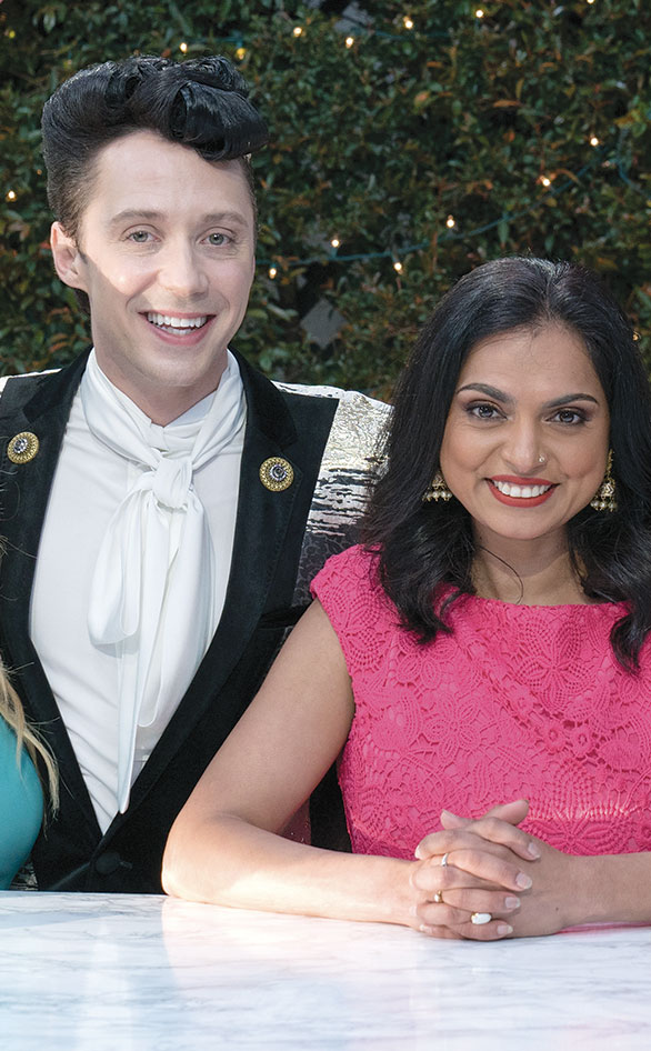 Johnny Weir and Maneet Chauhan from "Wedding Cake Championship"