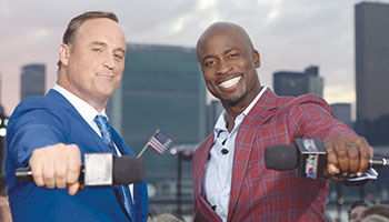 Matt Iseman and Akbar Gbajabiamila co-host "Macy's 4th of July Fireworks Spectac