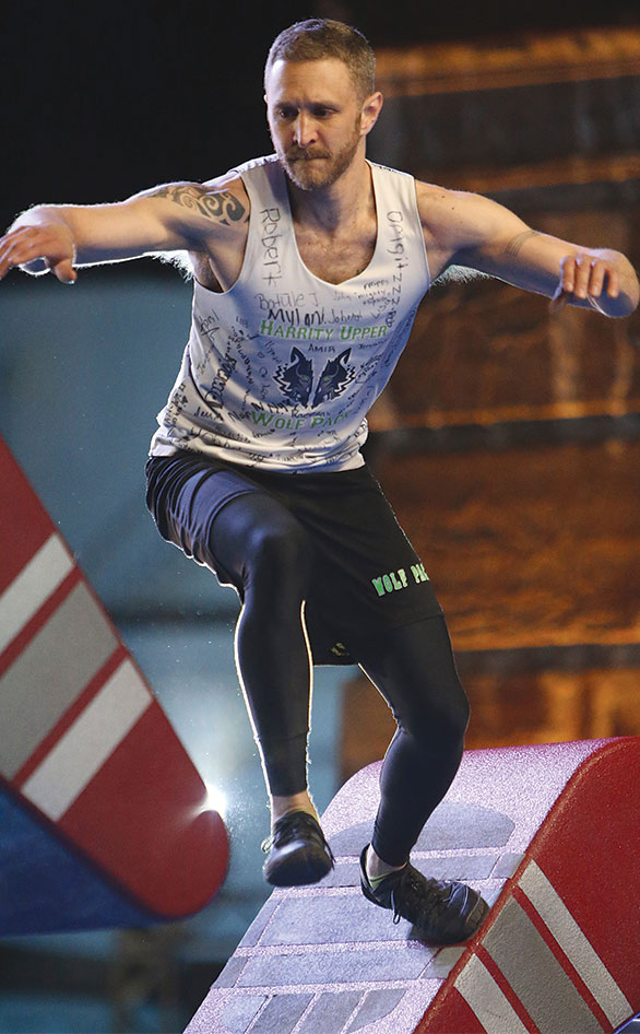 Stuart Warshawer in "American Ninja Warrior"