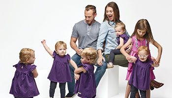 The Busby Family in "OutDaughtered"