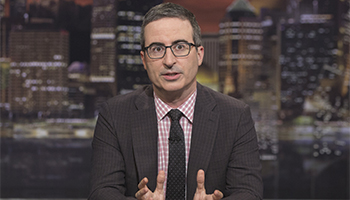 John Oliver hosts "Last Week Tonight With John Oliver"