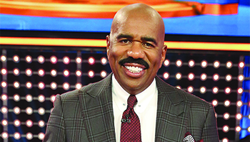 Steve Harvey hosts "Celebrity Family Feud"