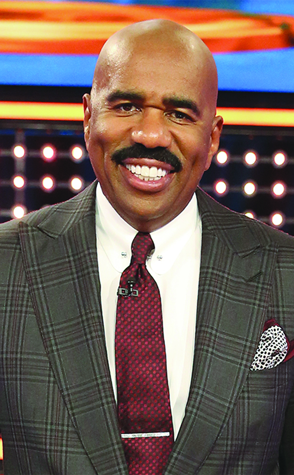 Steve Harvey hosts "Celebrity Family Feud"