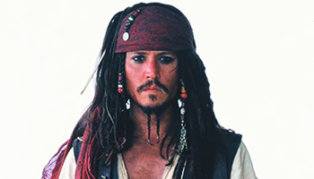 Johnny Depp stars in "Pirates of the Caribbean: The Curse of the Black Pearl"