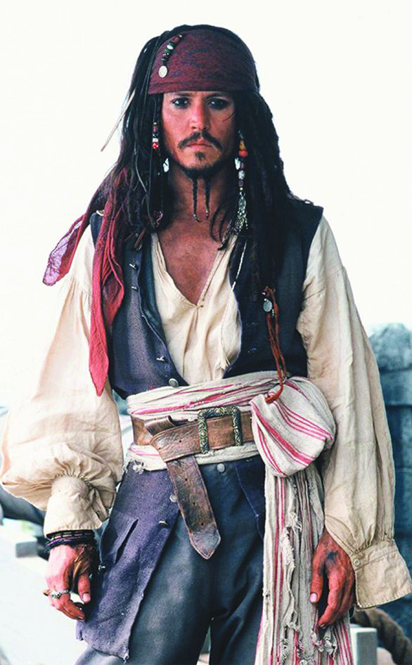 Johnny Depp stars in "Pirates of the Caribbean: The Curse of the Black Pearl"