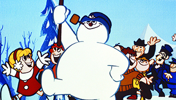 A scene from "Frosty the Snowman"