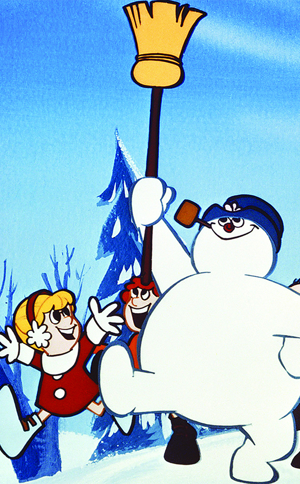 A scene from "Frosty the Snowman"