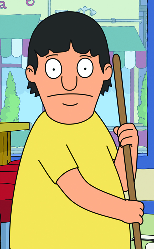 Gene in "Bob's Burgers"