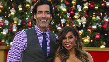 Carter Oosterhouse and Taniya Nayak co-host "The Great Christmas Light Fight"