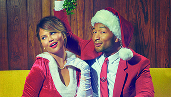 Chrissy Teigen and John Legend as seen in "A Legendary Christmas With John and C