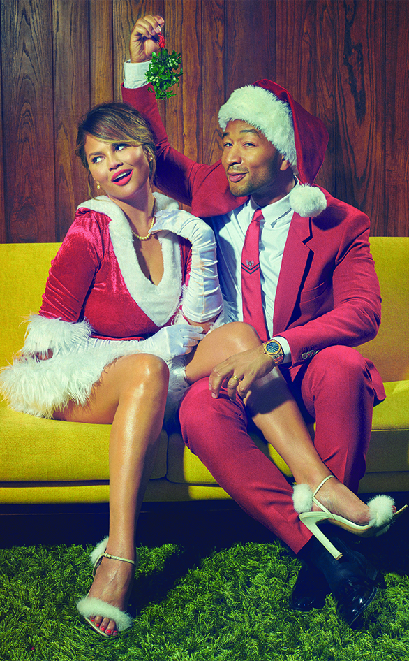 Chrissy Teigen and John Legend as seen in "A Legendary Christmas With John and C