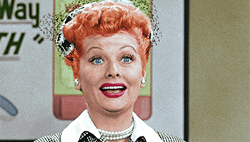 Lucille Ball in the "I Love Lucy Christmas Special"