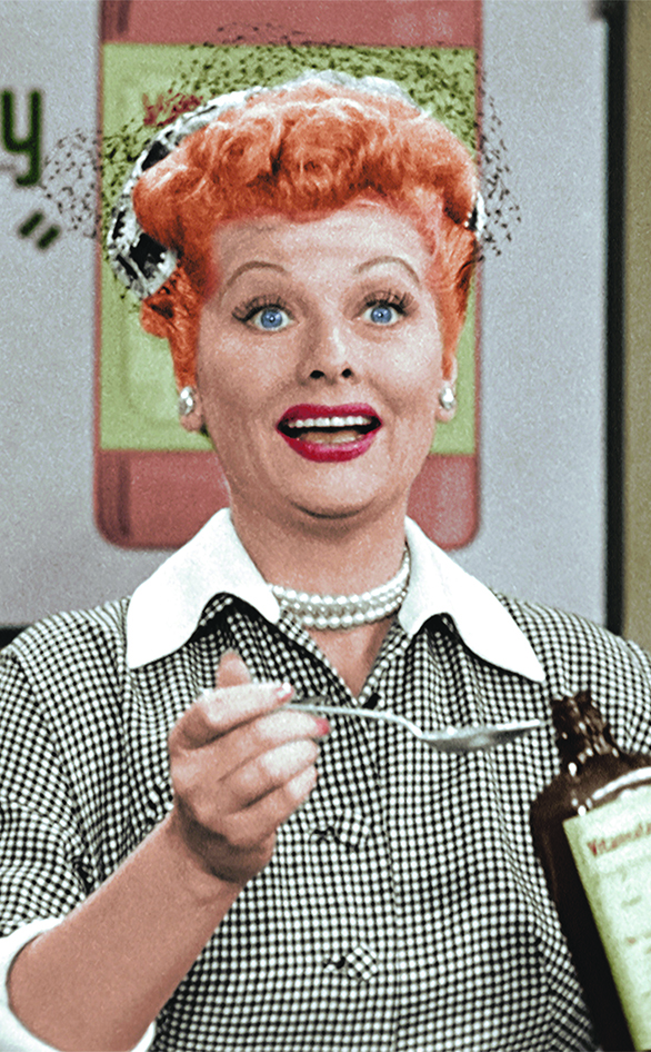 Lucille Ball in the "I Love Lucy Christmas Special"