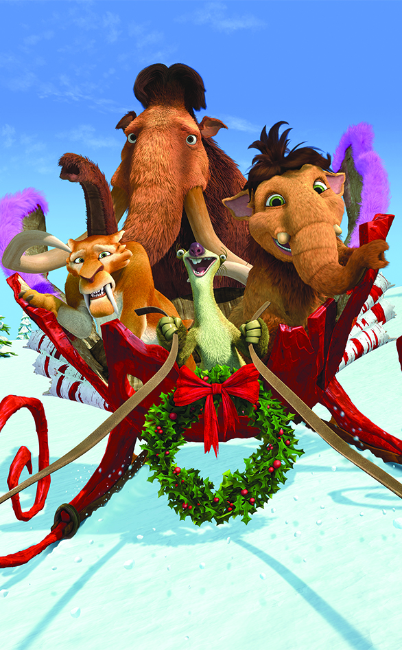 A scene from "Ice Age: A Mammoth Christmas"