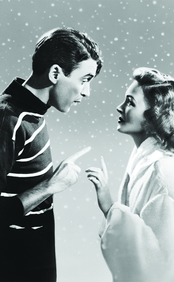 Jimmy Stewart and Donna Reed star in "It's a Wonderful Life"