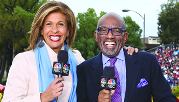 Hoda Kotb and Al Roker at the Tournament of Roses Parade