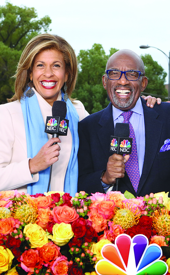 Hoda Kotb and Al Roker at the Tournament of Roses Parade