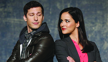 Andy Samberg and Melissa Fumero from "Brooklyn Nine-Nine"