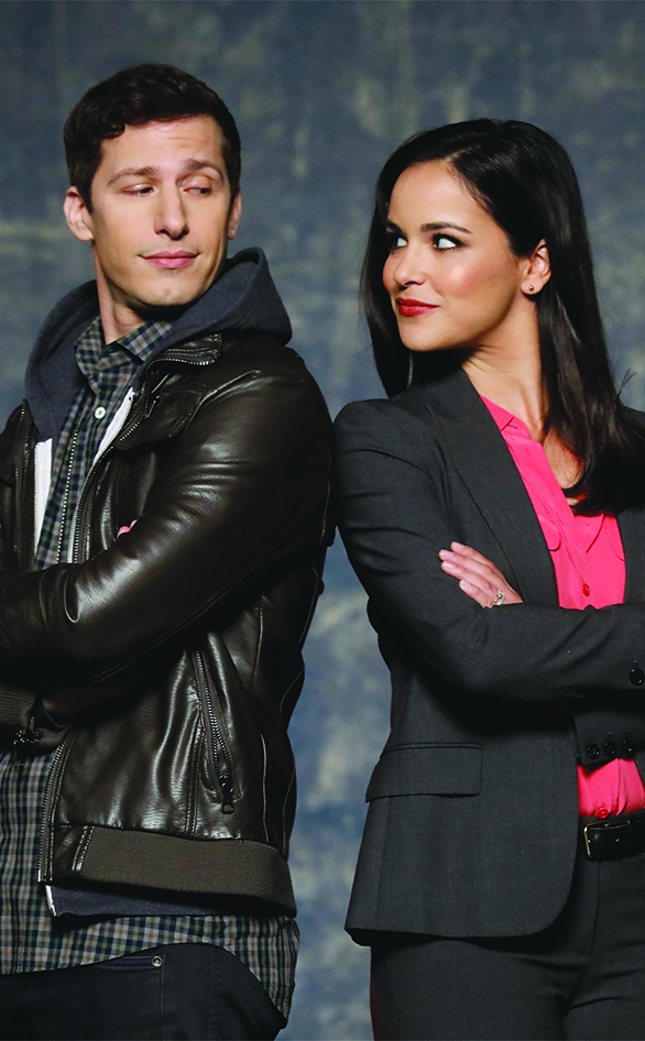 Andy Samberg and Melissa Fumero from "Brooklyn Nine-Nine"