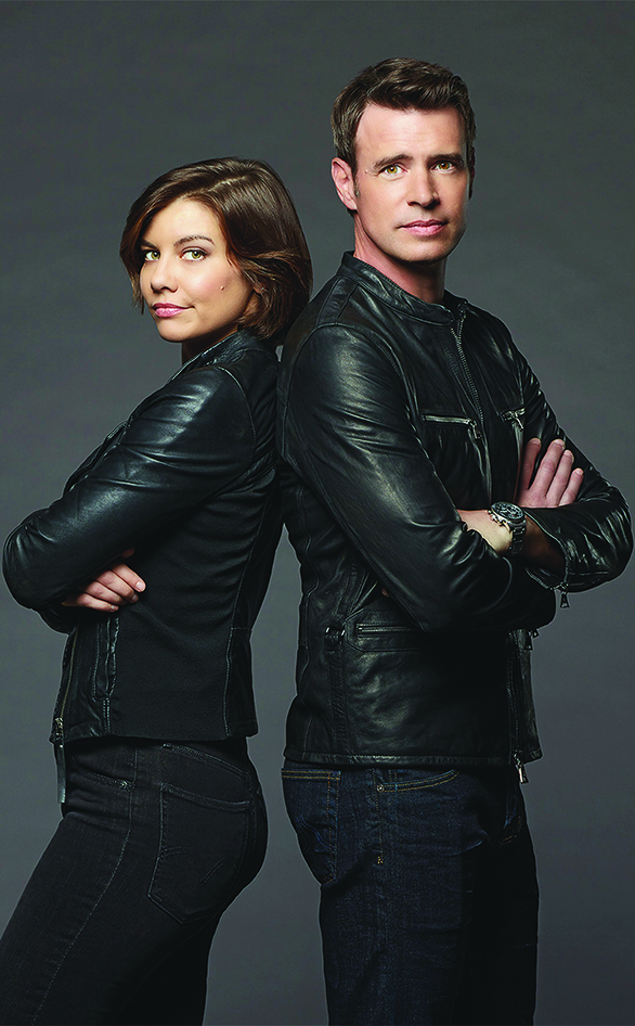 Lauren Cohan and Scott Foley in "Whiskey Cavalier"