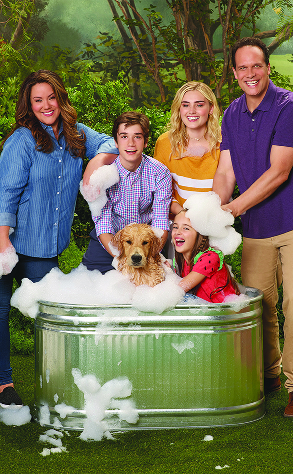 Katy Mixon, Daniel DiMaggio, Julia Butters, Meg Donnelly and Diedrich Bader in "