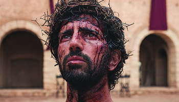 Greg Barnett in a scene from "Jesus: His Life"