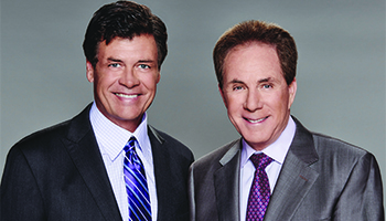 Fox NASCAR analysts Michael Waltrip and Darrell Waltrip