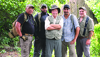 The cast of "Lost Gold of World War II"