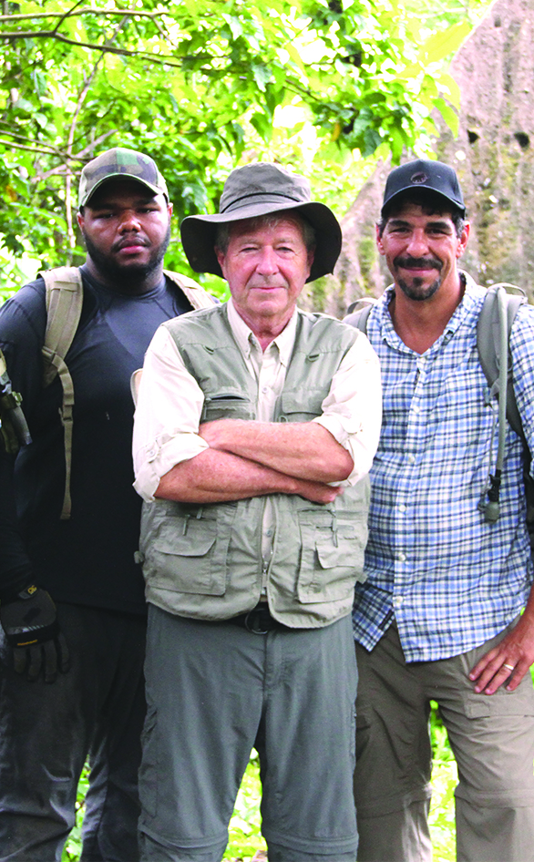 Jeremy McMillian, Peter Struzzieri and John Casey in "Lost Gold of World War II"