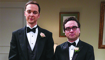 Jim Parsons and Johnny Galecki in "The Big Bang Theory"