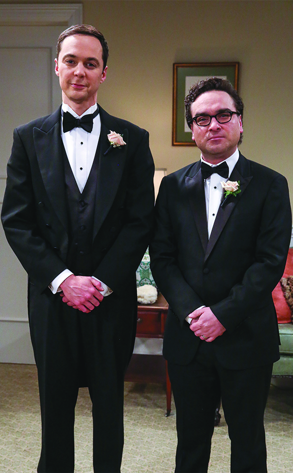 Jim Parsons and Johnny Galecki in "The Big Bang Theory"