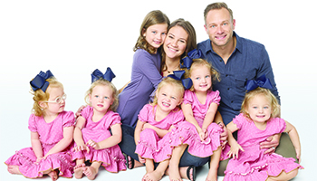 The Busby family in "OutDaughtered"