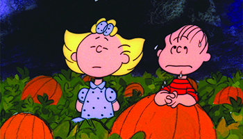 A scene from "It's the Great Pumpkin, Charlie Brown"