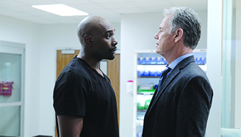 Morris Chestnut and Bruce Greenwood in "The Resident"