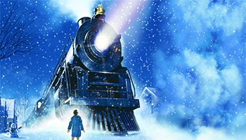 A scene from "The Polar Express"