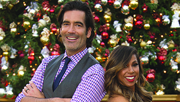 Carter Oosterhouse and Taniya Nayak host "The Great Christmas Light Fight"