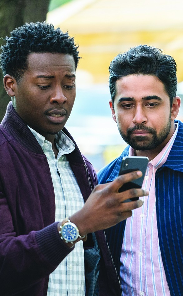 Brandon Micheal Hall and Suraj Sharma star in "God Friended Me"