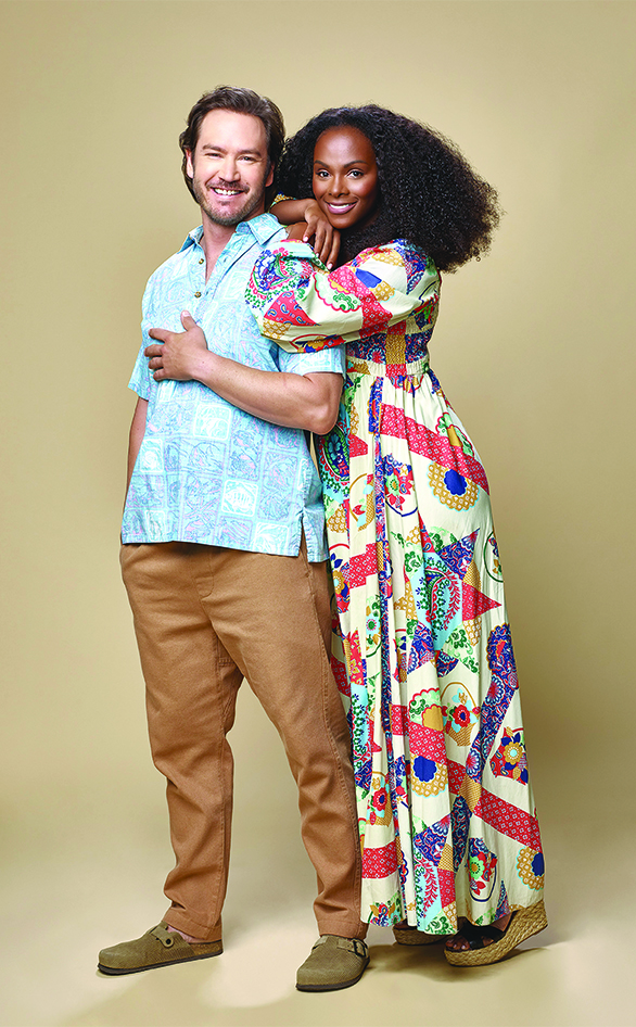 Mark-Paul Gosselaar and Tika Sumpter star in "Mixed-ish"