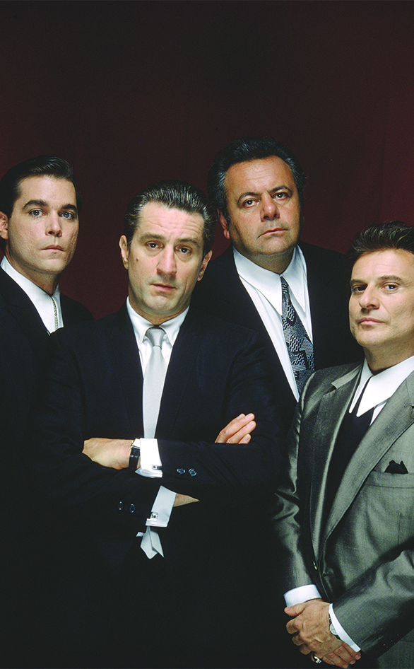 Ray Liotta, Robert De Niro, Paul Sorvino and Joe Pesci star in "Goodfellas"