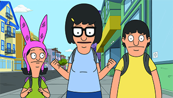 Louise, Tina and Gene from "Bob's Burgers"