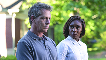 Ben Mendelsohn and Cynthia Erivo in a scene from "The Outsider"