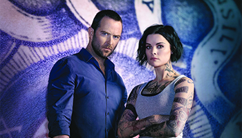 Sullivan Stapleton and Jaimie Alexander as seen in "Blindspot"