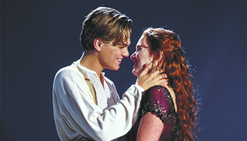 Leonardo DiCaprio and Kate Winslet in "Titanic"