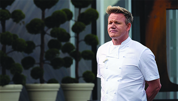 Chef Gordon Ramsay in "Hell's Kitchen"