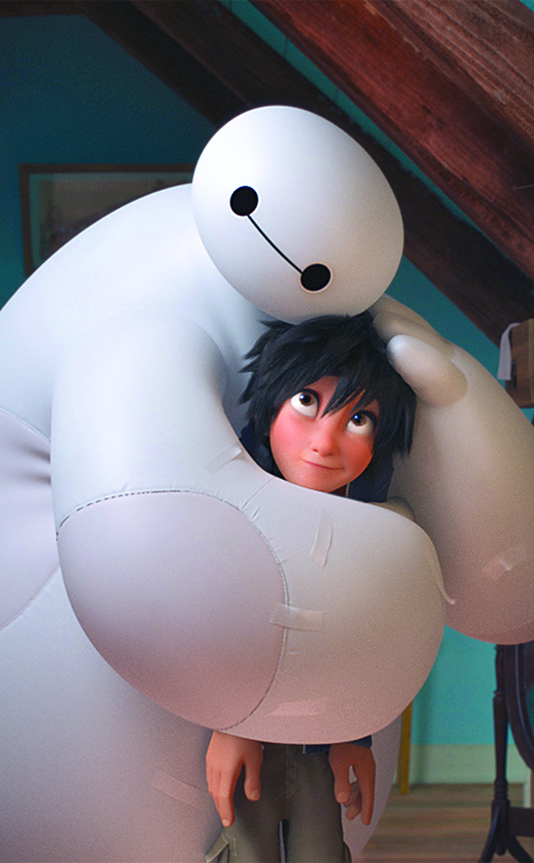 Baymax and Hiro from "Big Hero 6"