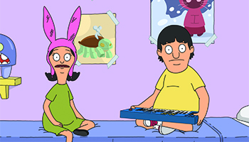 Louise and Gene from "Bob's Burgers"