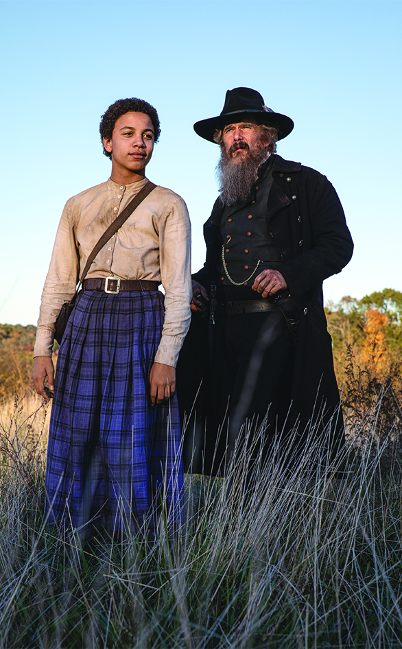 Joshua Caleb Johnson and Ethan Hawke in "The Good Lord Bird"